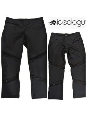 NWOT Ideology mesh cropped leggings